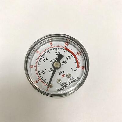 普通压力表 40mm 2.5级 塑料外壳 轴向 1/8NPT 0-1.0mpa acc 2.5%