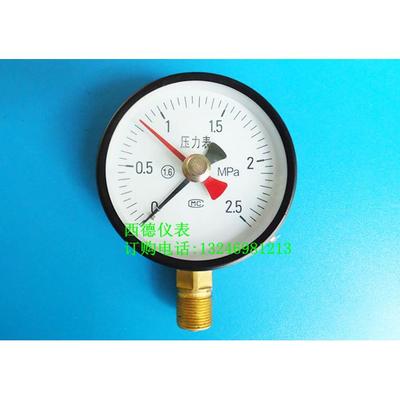 记忆型压力表,双指针记忆型压力表,双指针压力表,可订做各量程