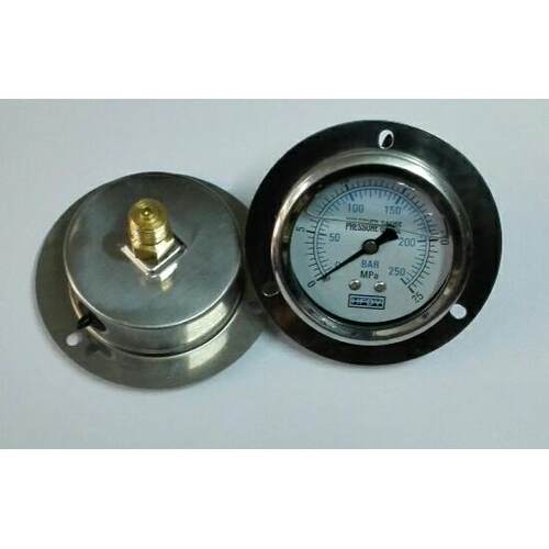 轴向充油耐震压力表 pressure gauge yn60zt 0-25mpa 250bar