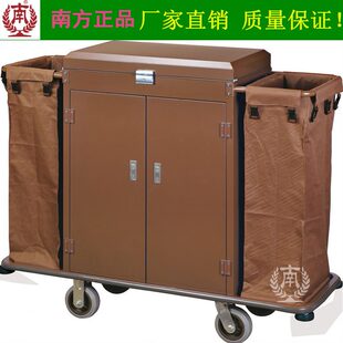 38边A钢板客房服务车布草车酒店车C清洁带门带盖双南方豪华烤漆