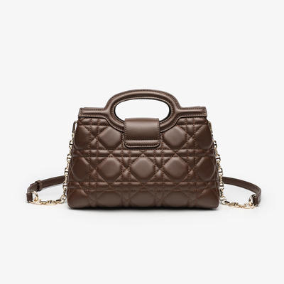 COVERAL KLORS 幂幂同款绣线百搭菱格包通勤百搭手提包包