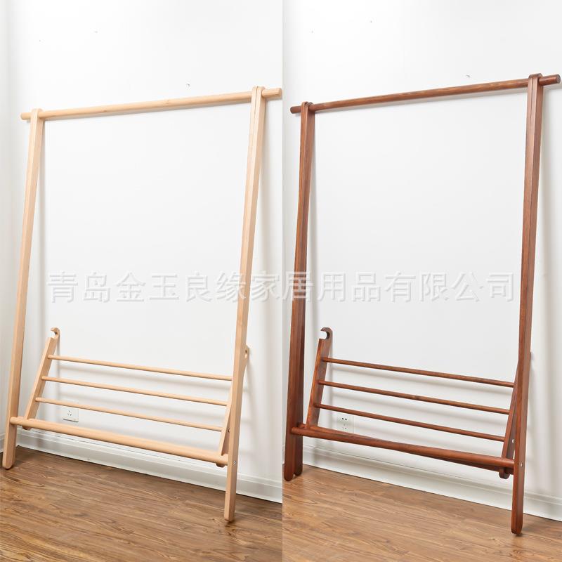 实木衣架卧室挂衣架实木落地衣帽架家用衣服架子服装店衣帽架