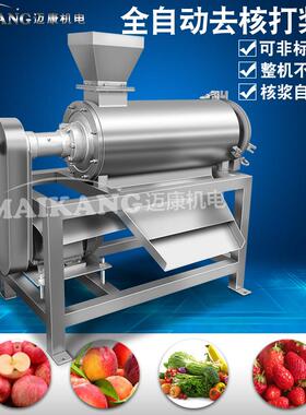新品商IJV用枇杷去打核打浆机 商用橙鲜打浆机 不锈钢鲜设果酱备