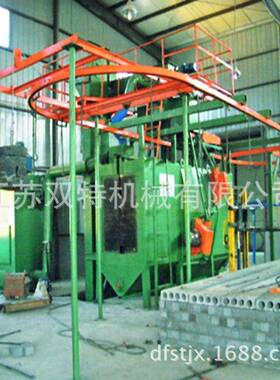 厂机家环供应 吊链式抛丸清LQL理丸 Q383吊链悬挂式 轨传动抛清理