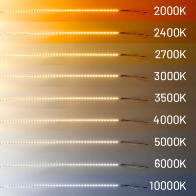 2000K2700K3000K3500K4000K5000K6000K10000K12V24V低压贴片灯带