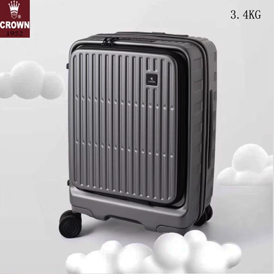 CROWN皇冠专柜正品拉杆箱20寸登机扩展万向密码行李旅行男女电脑