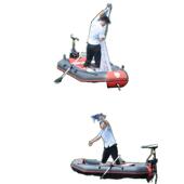 自动充气船橡皮艇加厚硬底耐磨钓鱼专用船路亚船皮划艇救生冲锋舟