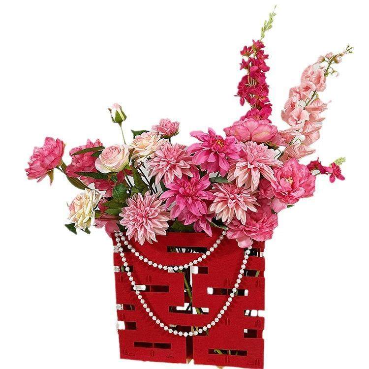 婚房布置DIY仿真花装饰婚庆订婚宴客厅摆件婚礼背景墙桌花床头花,节庆用品/礼品,陪嫁用品套装,淘宝优惠券,粉丝福利购,淘宝优惠卷