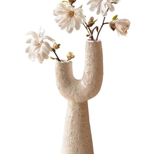 陶瓷花瓶摆件客厅干花艺术花插民宿侘寂风插花花器装饰品摆设