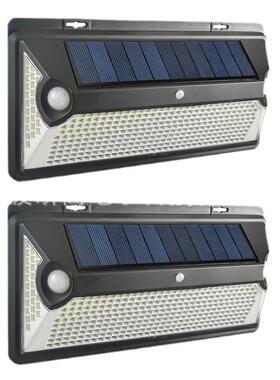 2020人体118LED感应灯360led双探头壁灯户外路灯庭院灯