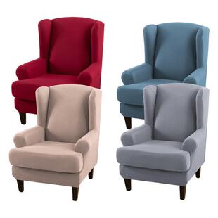 新款单人沙发套全包美式复古坐垫布艺纯色老虎凳套斯佳蒙