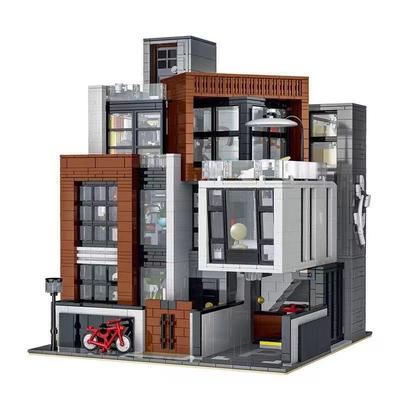 10204现代风建筑别墅拼装模型儿童拼插小颗粒积木