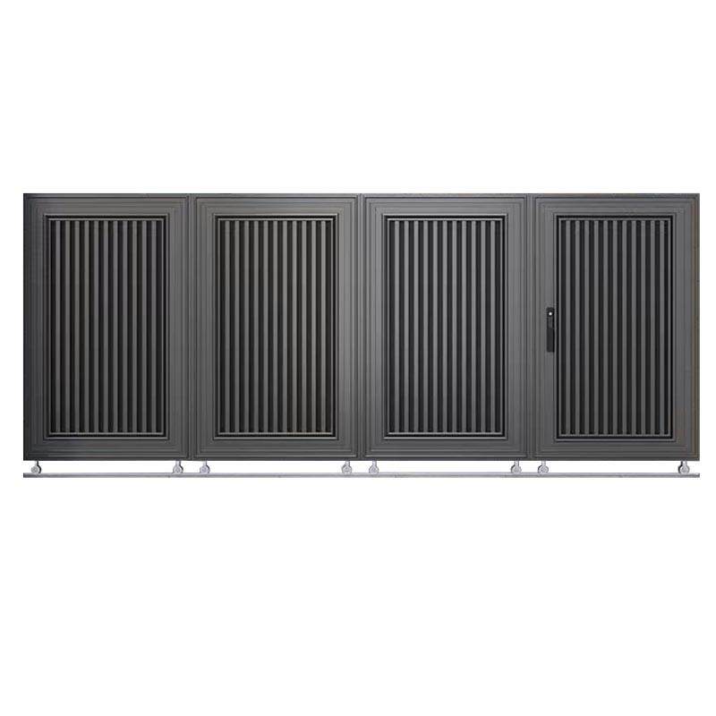 上海铝艺别墅庭院电动平移双开中欧式大门家用院子铝合金乡村大门