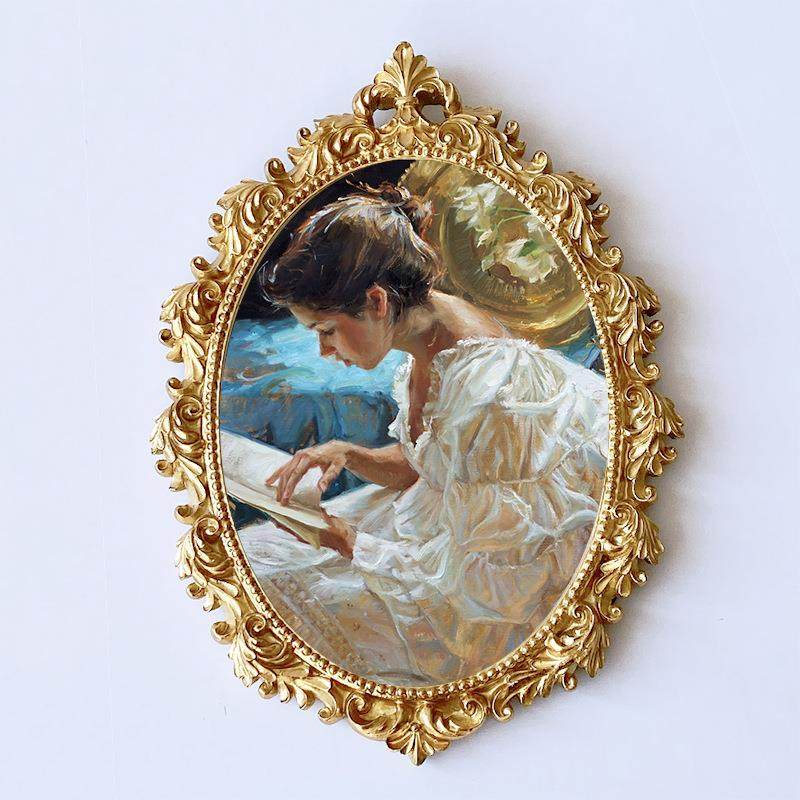 欧式金色雕花小相框装饰挂墙复古摆件壁挂组合树脂像框花边画框,家居饰品,DIY亲子装饰画,淘宝优惠券,粉丝福利购,淘宝优惠卷