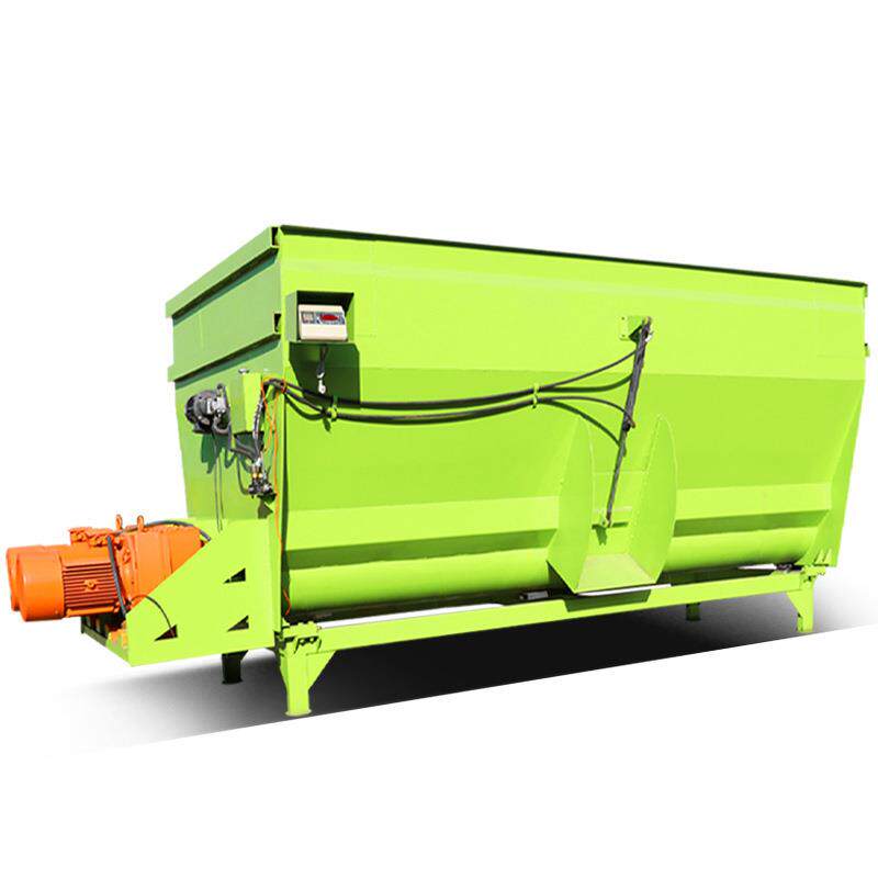 养殖场TMR搅拌机图片牛羊草料省工混合机全日粮制备机规格