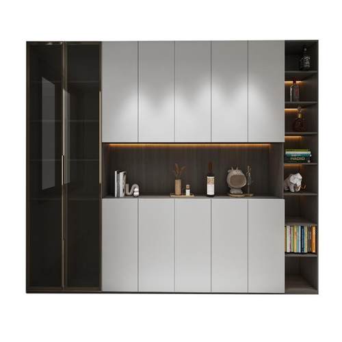 厂家加工全屋衣柜橱柜封边PET柜门多层板裁切板材衣帽间板式家具