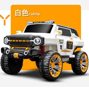 大号儿童电动车可坐大人玩具车四轮四驱越野车双人遥控亲子小汽车