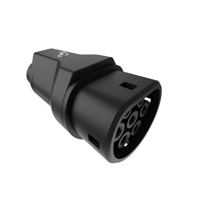 GB/T转J1772type1适配器新能源电动汽车充电桩转接头国标转美标