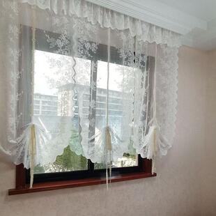 仙气气球帘厨房窗帘纱帘升降罗马帘阳台扇形门帘卷帘隔断窗遮挡帘