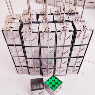液氮罐提篮冻存架不锈钢细胞抽屉方形冻存吊架9格80口径101520升