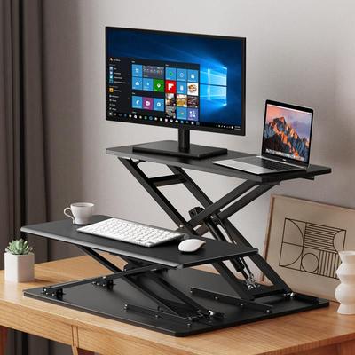 omax站立升降桌办公双增高支架电脑升降架桌面工作台升降台电脑桌