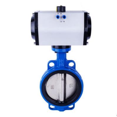 气动对夹蝶阀 DN40 50 65 80 100 125 150 200 250 300 气动阀门