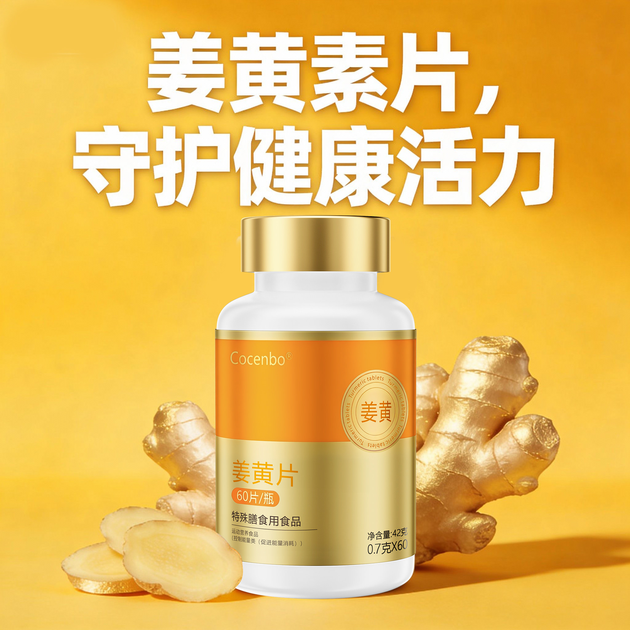Cocenbo姜黄素片每日活力常伴图片