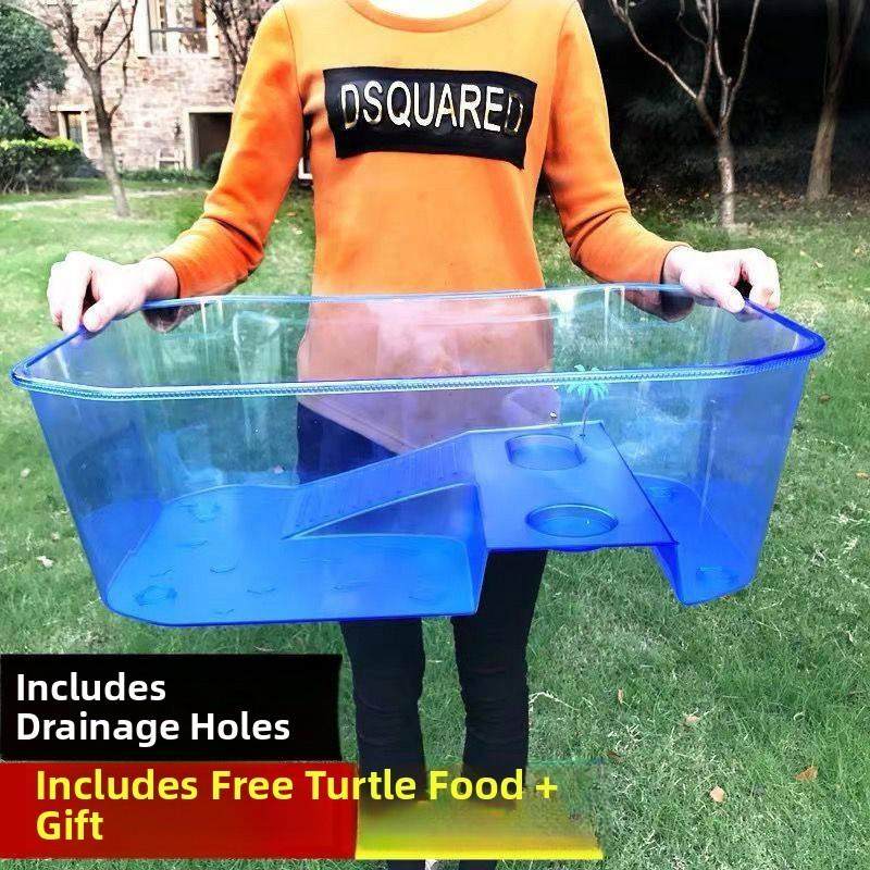 收纳箱养乌龟家用加厚塑料饲养宠物乌龟容器养殖带爬台晒台缸龟盆,宠物/宠物食品及用品,桌面缸,淘宝优惠券,粉丝福利购,淘宝优惠卷