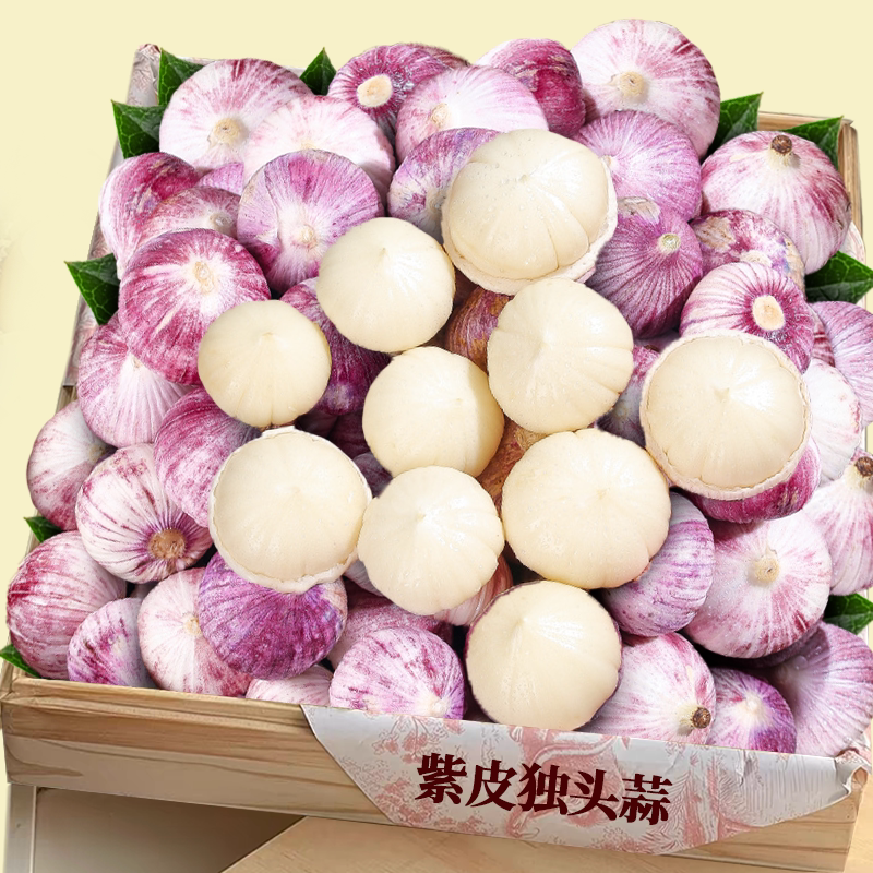 【新鲜独头蒜】新鲜大蒜辛辣脆爽