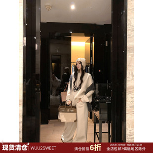 【现货】 吴太甜 韩系休闲松弛感套头卫衣女秋季宽松长裤套装