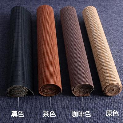桌茶台小约竹帘茶泡席竹席隔热垫餐垫简耐热茶防水防烫禅意小竹w