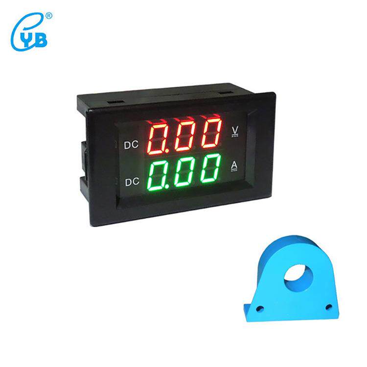 爆款DC5-100V霍尔直流电压电流双表LED数显数字电压表电流表头