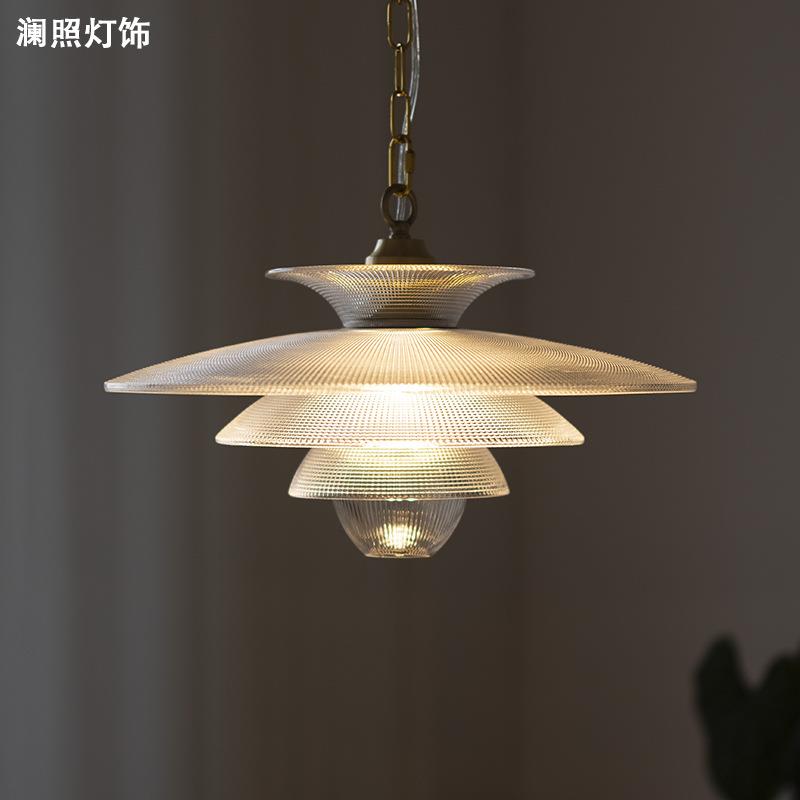 设计师玻璃飞碟吊灯美式复古工业风餐厅客厅卧室吧台茶室PH5灯具