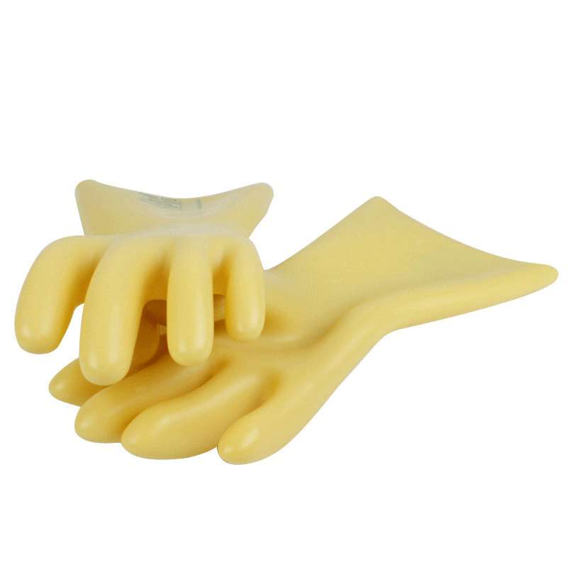 代尔塔GLEO 207001乳胶电工绝缘手套5KV电工带电作业防护劳保