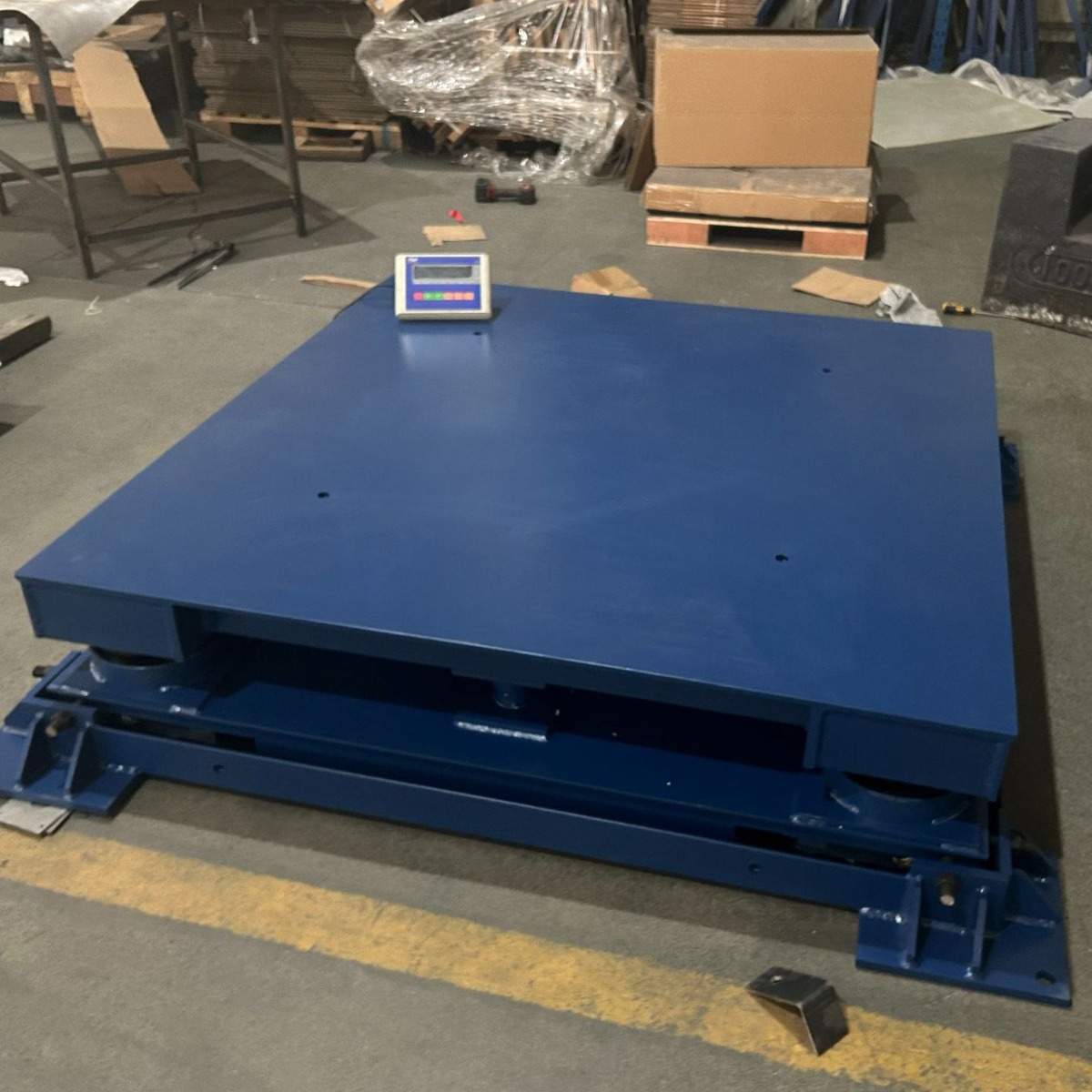 5吨缓冲型磅秤价格 称钢卷用1.5x1.5m 3吨电子秤 三层缓冲地磅