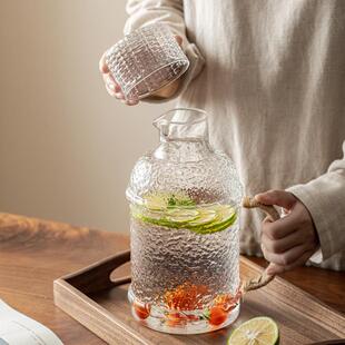 日式冷水壶耐高温玻璃大容量凉白开水瓶老式凉水壶扎壶家用泡茶壶