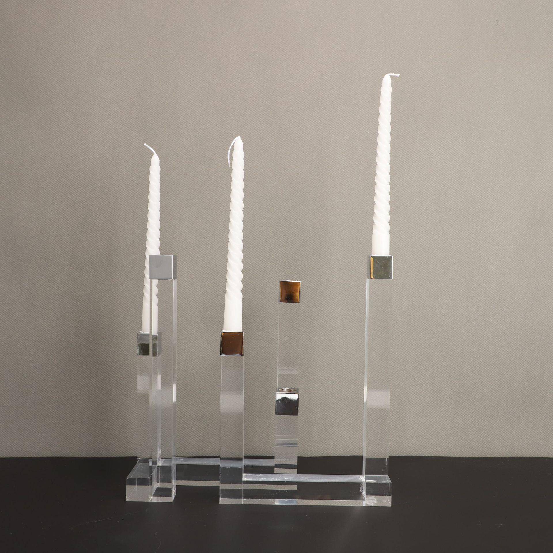 现代简约金属烛台摆件样板间电视柜茶几客厅餐桌家居软装饰品