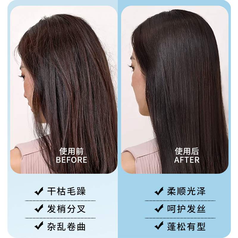无线mini直发梳便携负离子护发直发器不伤发充电梳拉直卷发美发梳