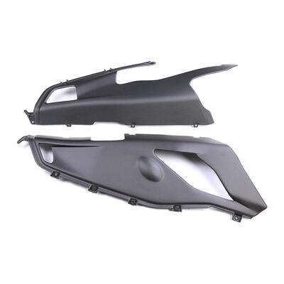 适用杜卡迪DucatiPanigaleV4改装碳纤维下侧底盘整流罩侧板外壳