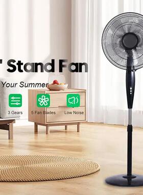 电风扇落地扇家用立式风扇摇头5片AS叶片