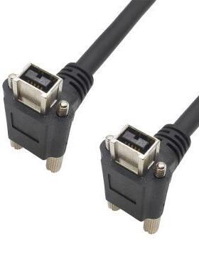 视觉检测6P9P卡扣锁电源线高柔拖链线延长线