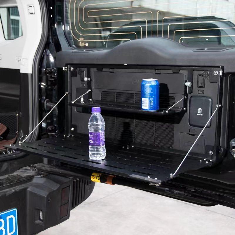 适用于捷途旅行者尾门折叠双层置物架置物箱汽车内饰专用配件改装