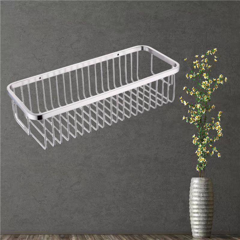开平网篮卫生间置物架32CM不锈钢浴室墙角篮单层淋浴收纳架