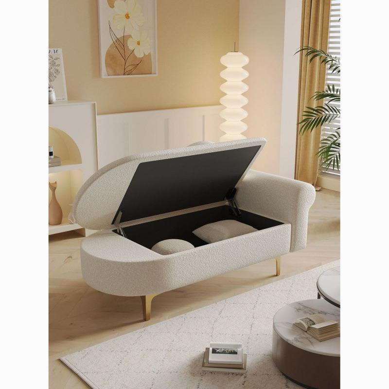 小户型升级可储物贵妃沙发欧式躺椅卧室迷你服装店休息区单人太妃