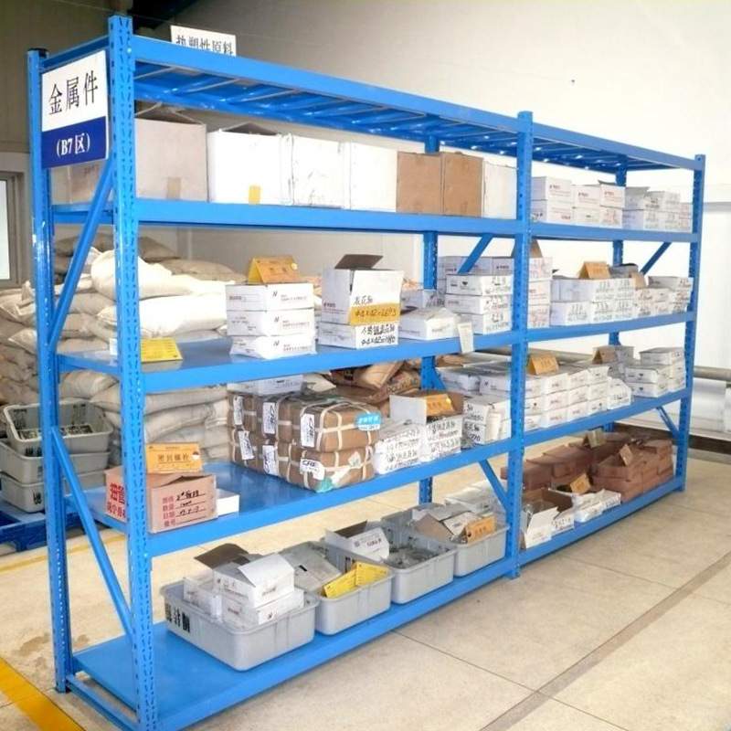 中型货架仓库多层快递存货架承重300-500kg可拆装立柱服装展示架