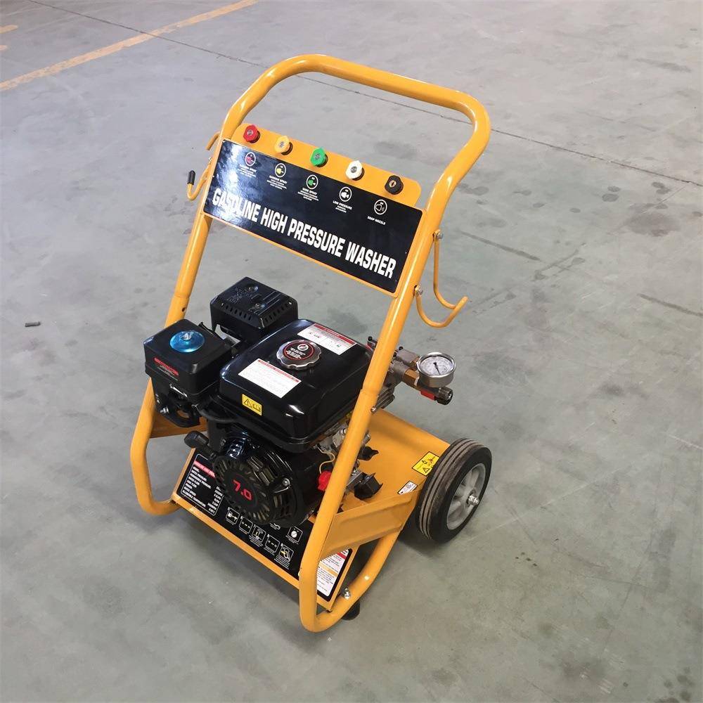汽油清洗机200bar洗车机7HP洗地洗车物业保洁高压水流外贸