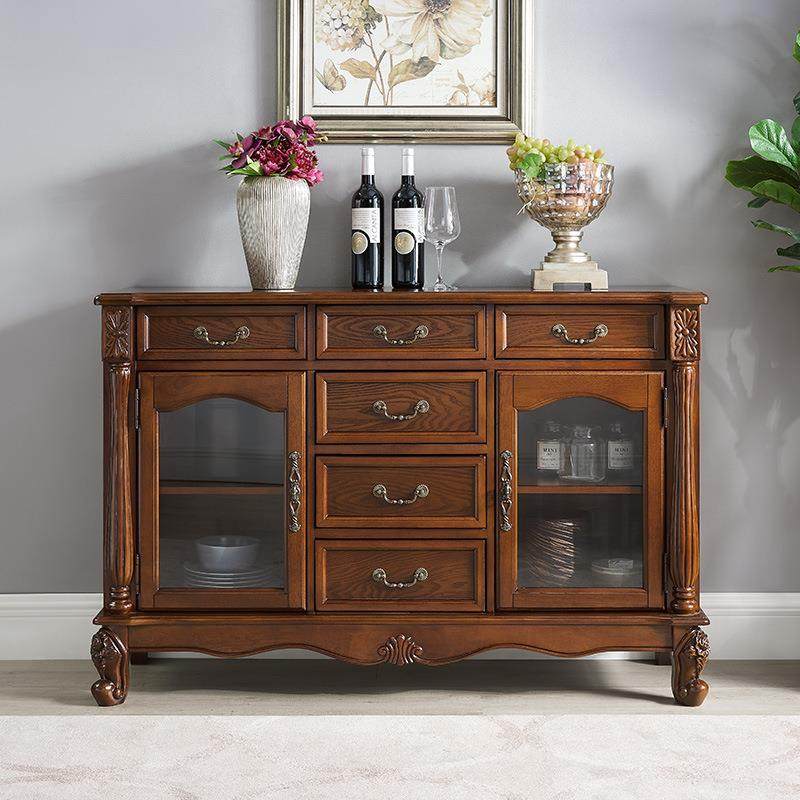 美式全实木餐边柜碗柜家用厨房储物欧式玄关柜装饰柜茶水柜收纳柜,鲜花速递/花卉仿真/绿植园艺,割草机/草坪机,淘宝优惠券,粉丝福利购,淘宝优惠卷