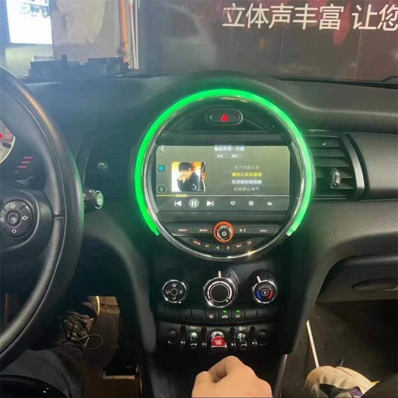 适用于15-18款宝马MINI安卓导航一体机9英寸高通方案带氛围灯
