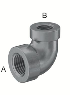 NPTFemale低压316不锈钢变径内丝90°弯头114P52
