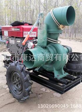 大流量抽水排水泵现货柴油电子打火25马力水泵铸铁抽水泵